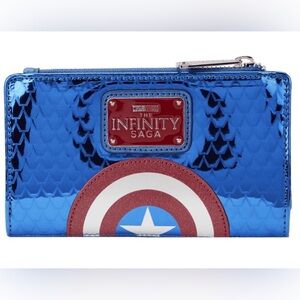 New- Marvel Metallic Captain America wallet.